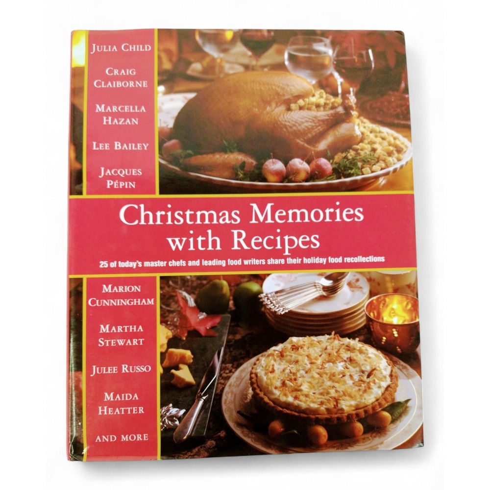 Christmas Memories with Recipes Cookbook Hardcover Book 1988‎